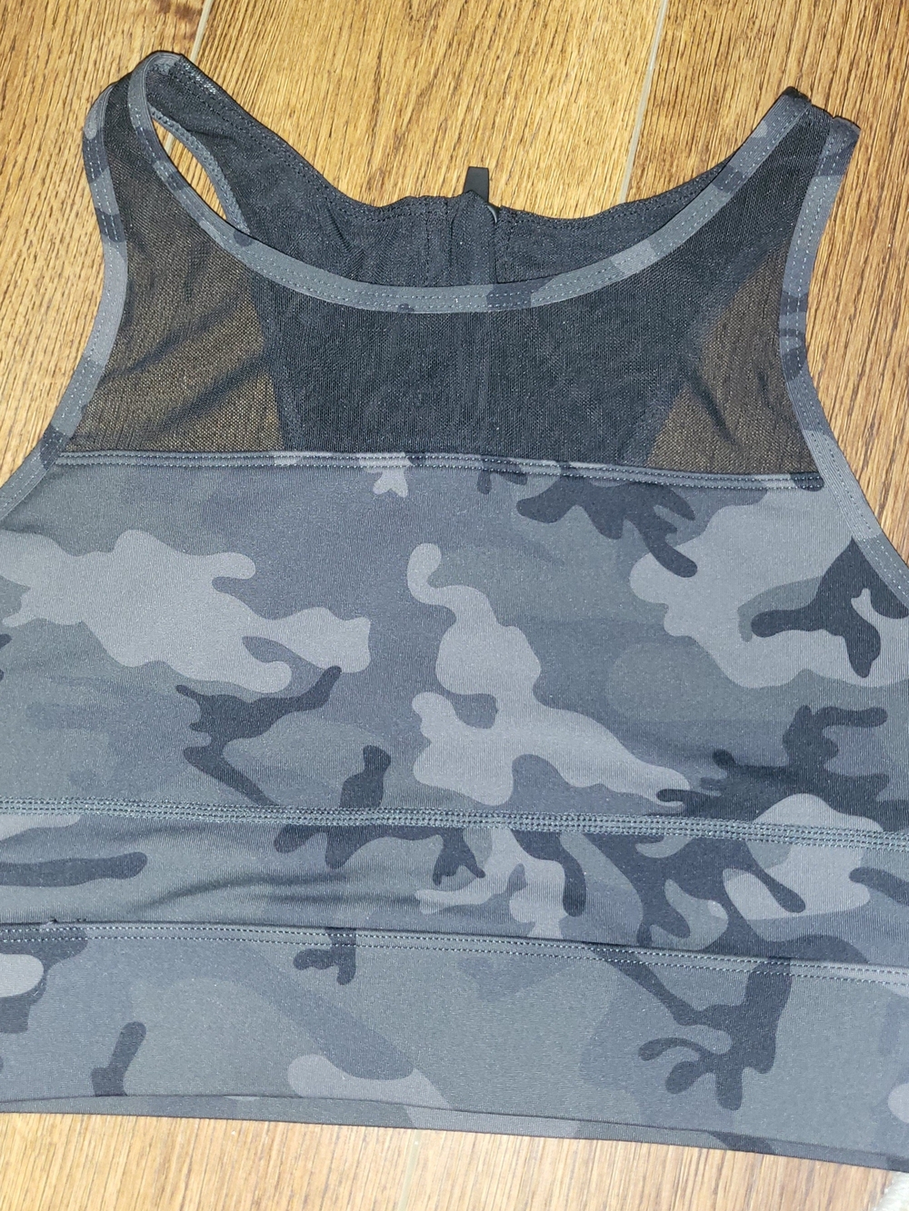 ZYIA Green Camo Mesh Adjustable Sports Bra